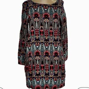 Vero Moda Geometric Long Sleeve Dress Sz S
